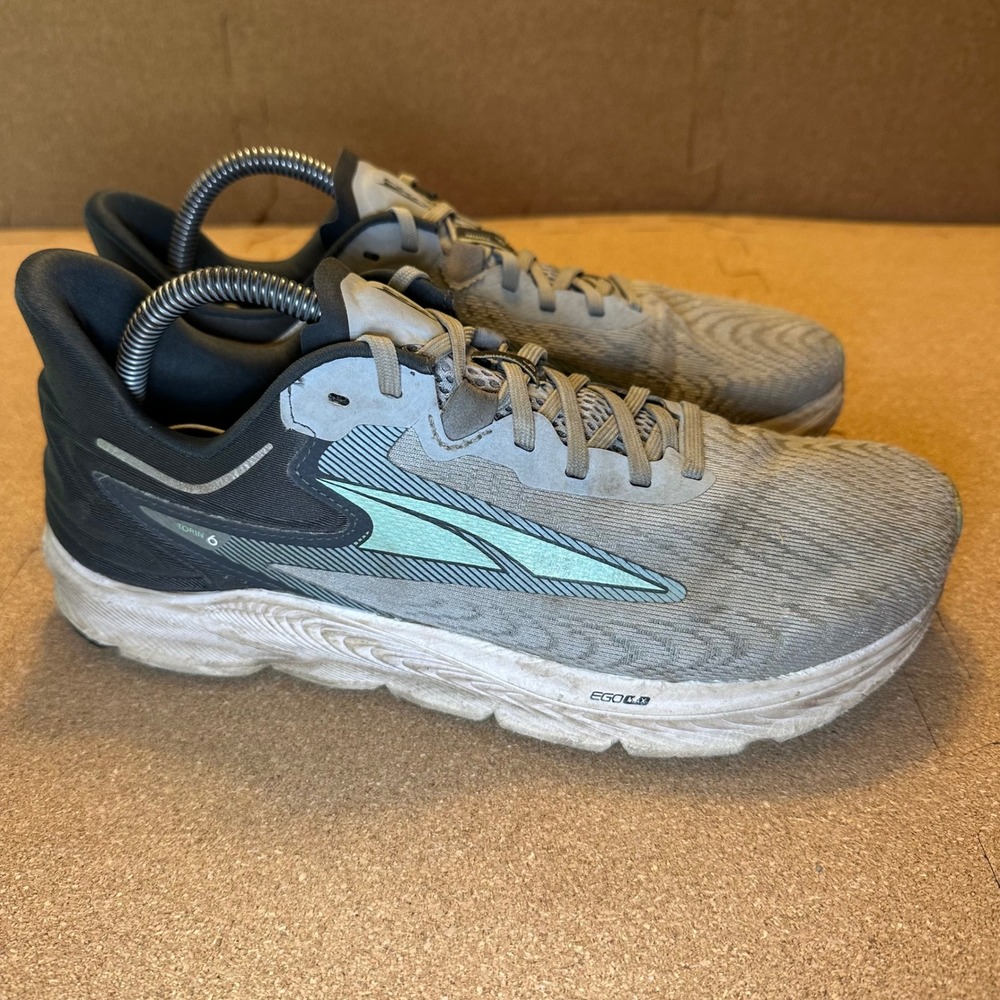 Altra Torin 6 Womens Running‎ Shoes Grey Black Mint AL0A7R78220 Size 10